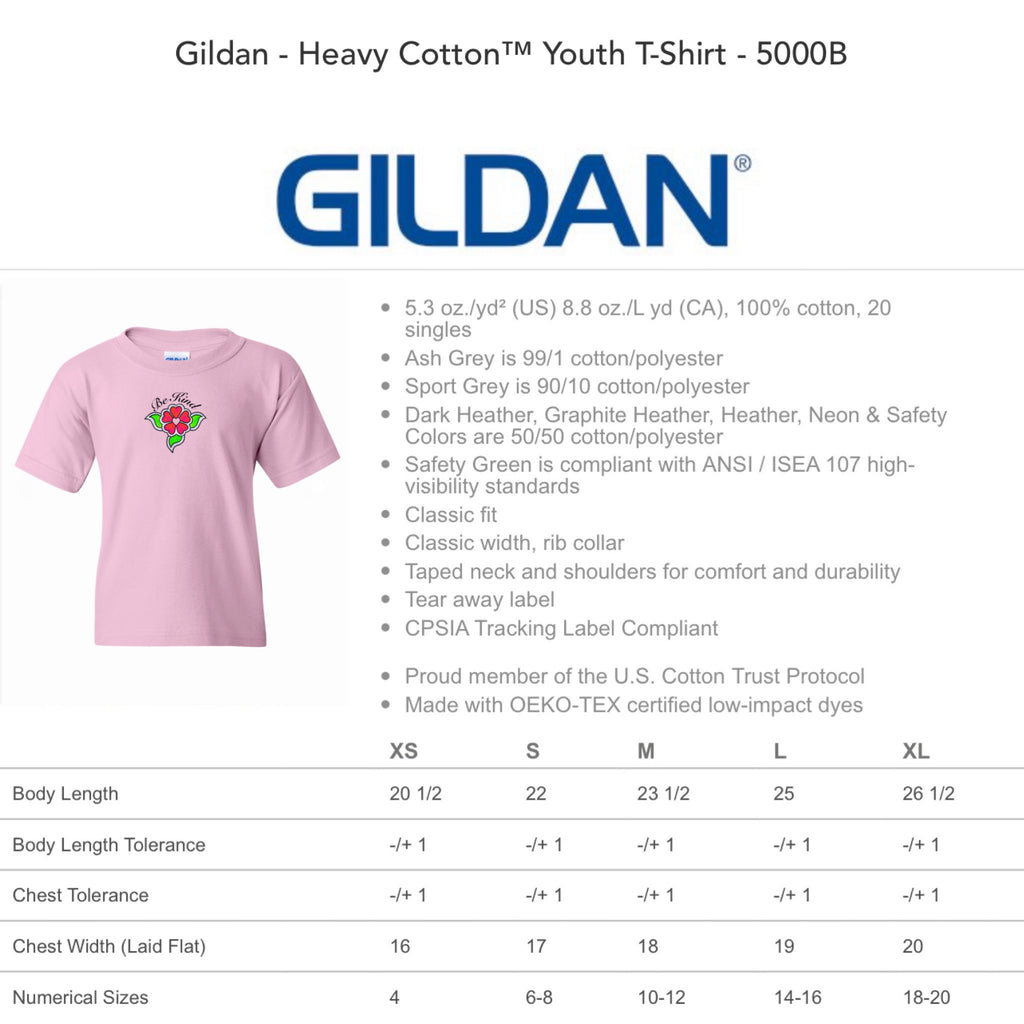 Be Kind Youth Pink Shirt