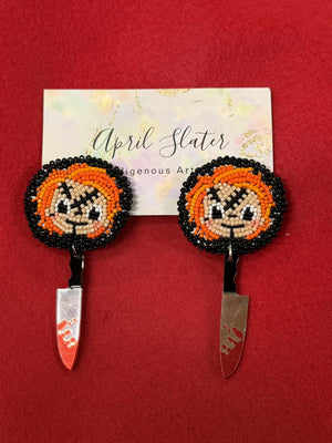 Open image in slideshow, Halloween Beaded Earrings
