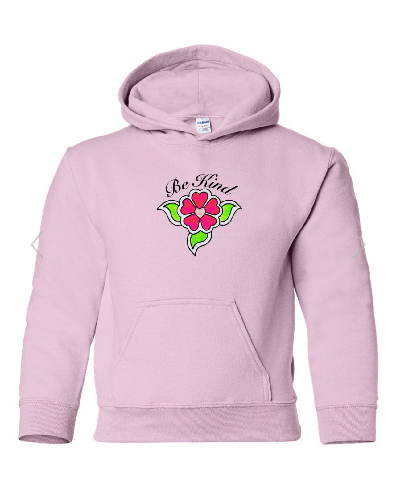“Be Kind” Youth Pink Pull Over