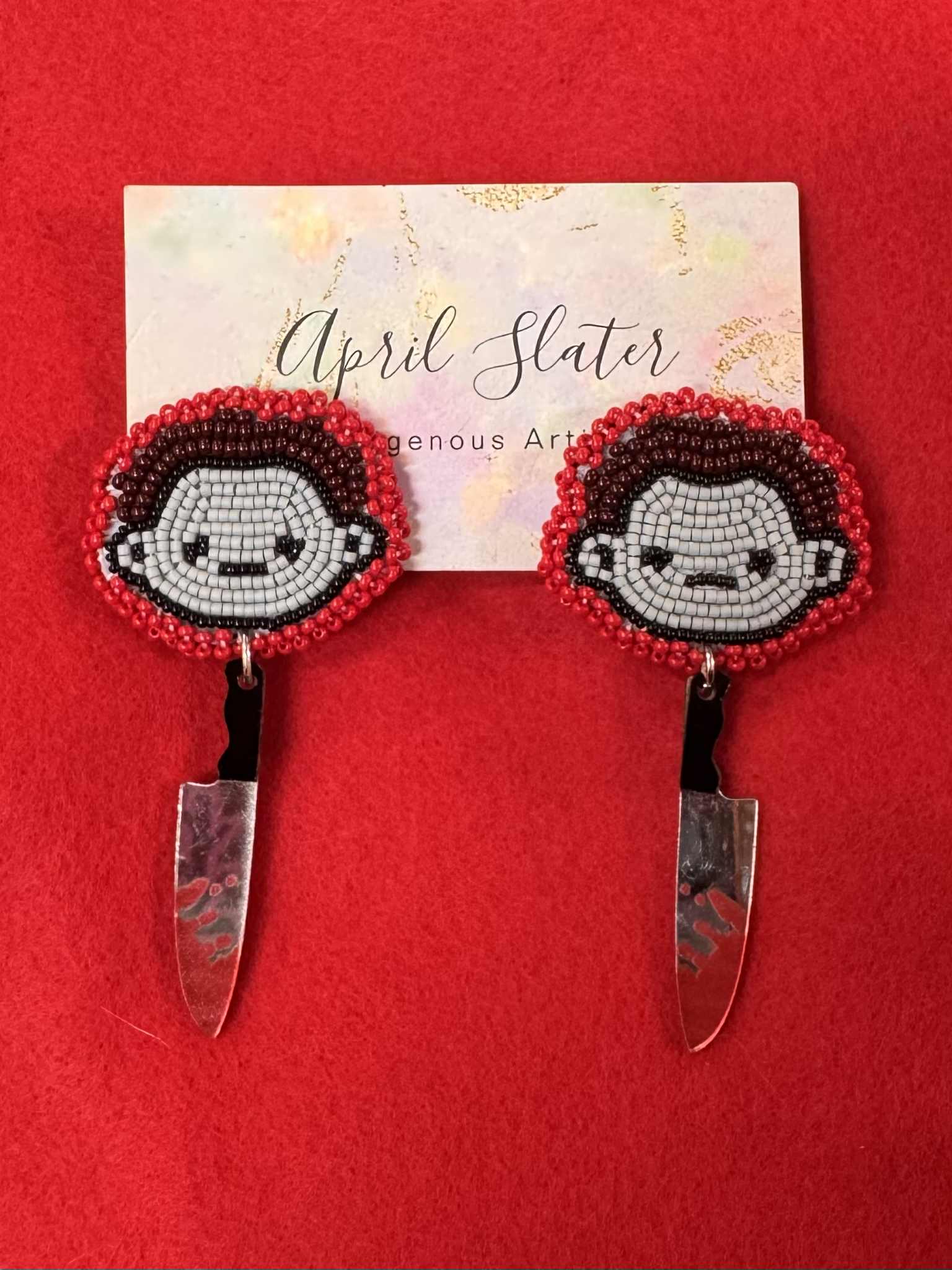 Halloween Beaded Earrings